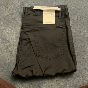 Calvin Klein five pocket gray pants